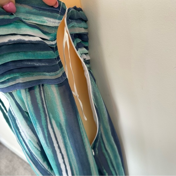 LC Lauren Conrad Teal and Navy Maxi Dress - Picture 6 of 8